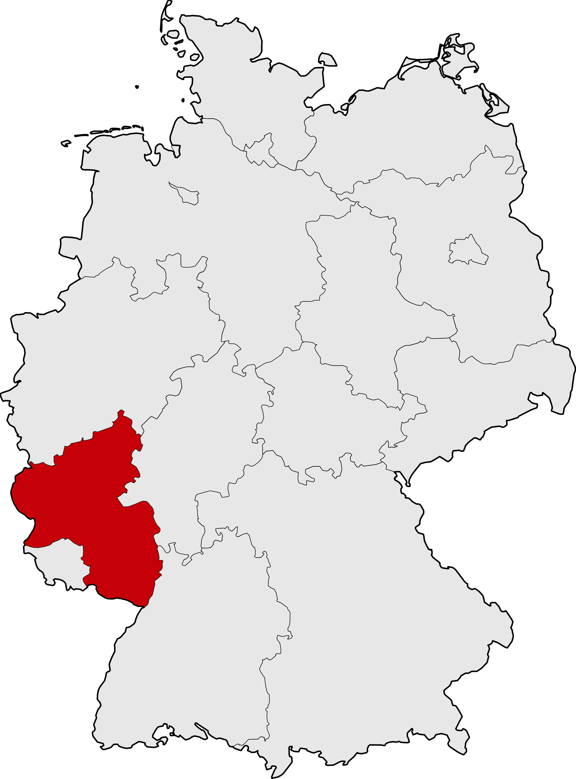 Autoankauf-Denis Deutschlandkarte mit Rheinland-Pfalz